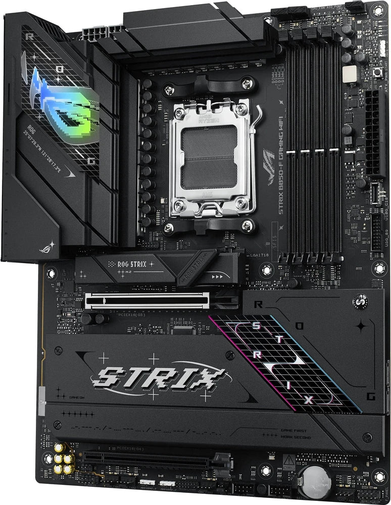 ASUS - ROG Strix B850-F GAMING WIFI (Socket AM5) AMD B850 ATX DDR5 Wi-Fi 7 Motherboard - Black