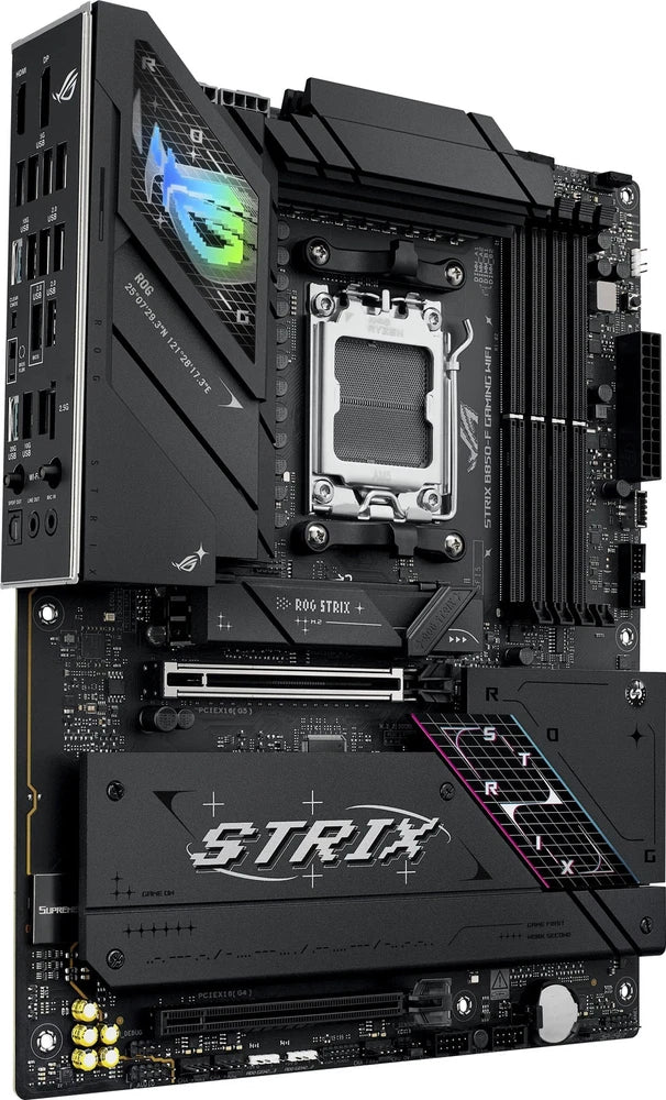 ASUS - ROG Strix B850-F GAMING WIFI (Socket AM5) AMD B850 ATX DDR5 Wi-Fi 7 Motherboard - Black
