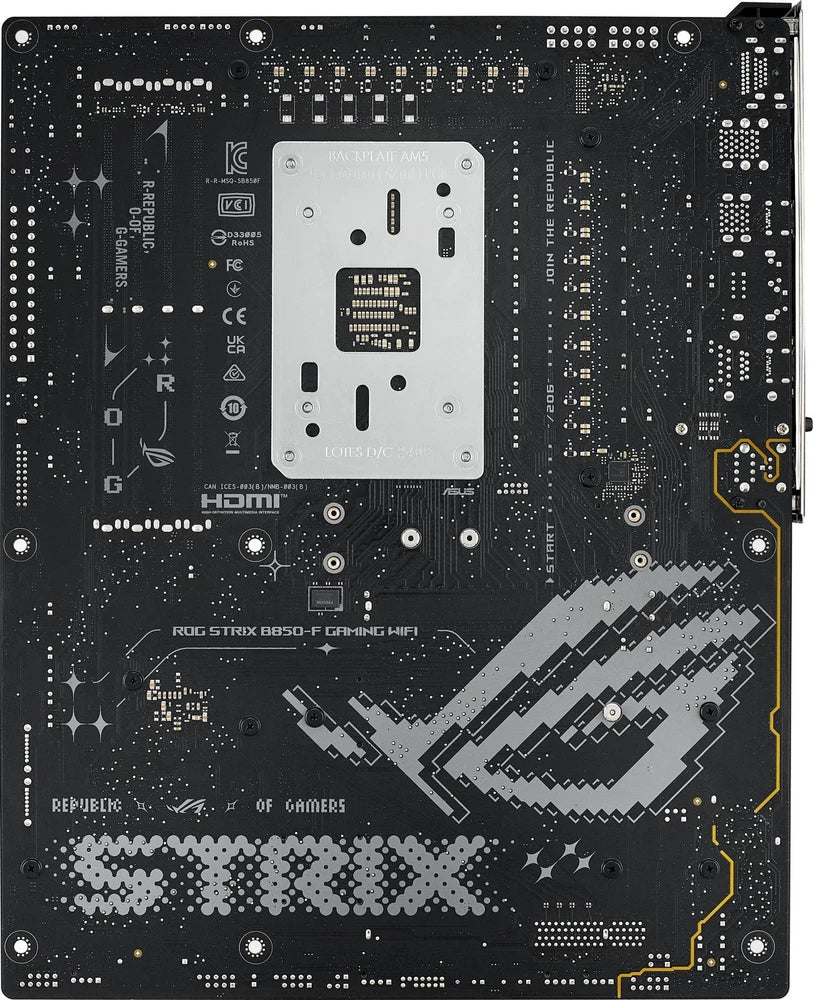 ASUS - ROG Strix B850-F GAMING WIFI (Socket AM5) AMD B850 ATX DDR5 Wi-Fi 7 Motherboard - Black