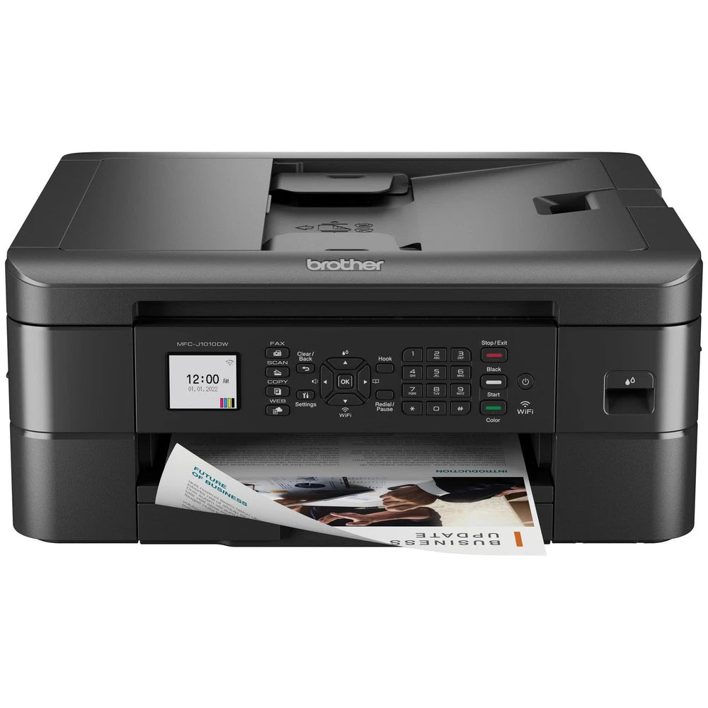Brother - MFC-J1010DW Wireless Color All-in-One Refresh Subscription Eligible Inkjet Printer - Black