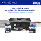 Brother - MFC-J1010DW Wireless Color All-in-One Refresh Subscription Eligible Inkjet Printer - Black