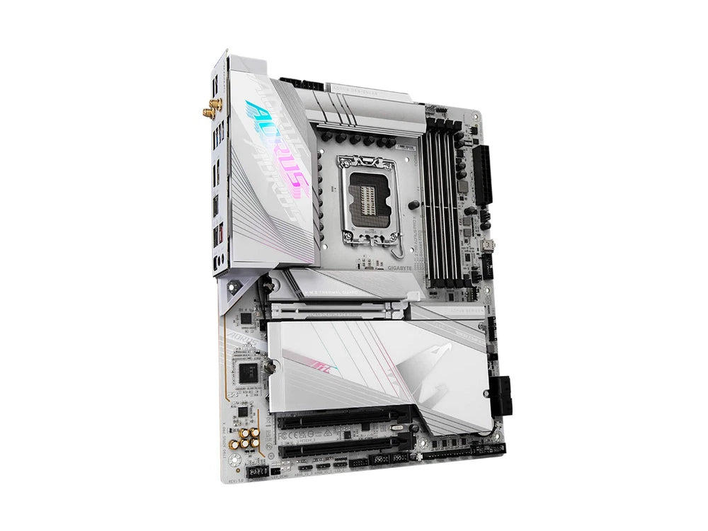 GIGABYTE - Z790 AORUS PRO X (Socket LGA 1700) Intel Z790 ATX DDR5 Wi-Fi 7 Motherboard - White