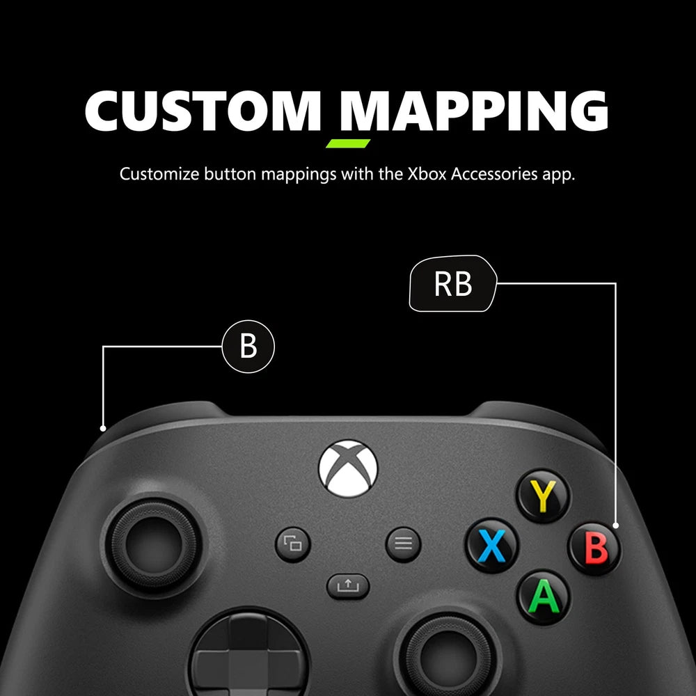 Microsoft - Xbox Wireless Controller for Xbox Series X, Xbox Series S, Xbox One, PCs, and Cloud-Enabled Devices - Carbon Black