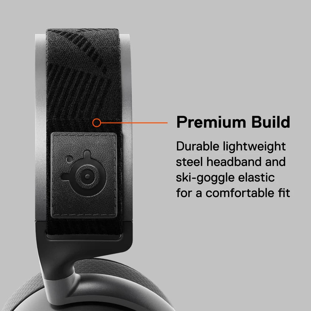 SteelSeries - Arctis Pro Wireless DTS Headphone:X v2.0 Surround Sound Gaming Headset for PS4 and PC - Black