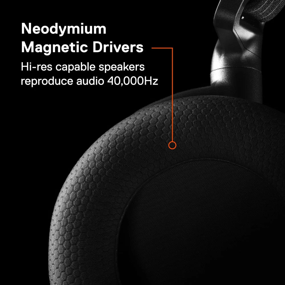 SteelSeries - Arctis Pro Wireless DTS Headphone:X v2.0 Surround Sound Gaming Headset for PS4 and PC - Black