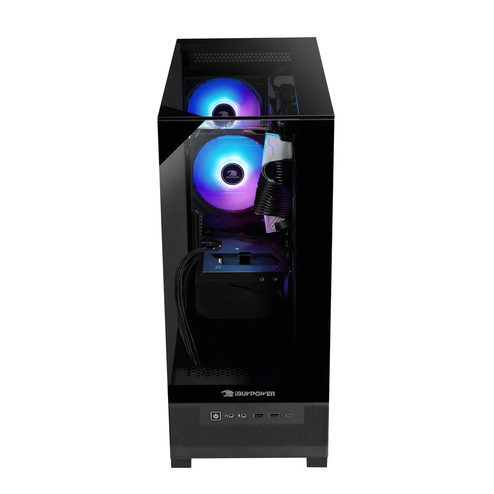 iBUYPOWER - Element SE Gaming Desktop PC - AMD Ryzen 5 8400F, AMD Radeon RX 6600 8GB, 16GB DDR5 RGB,1TB NVMe - Black