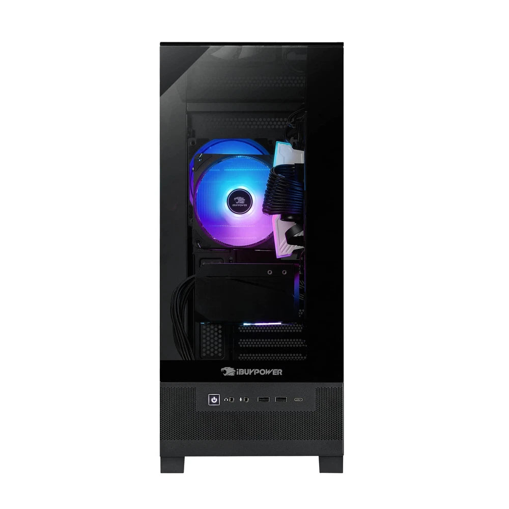 iBUYPOWER - Element SE Gaming Desktop PC - AMD Ryzen 5 8400F, AMD Radeon RX 6600 8GB, 16GB DDR5 RGB,1TB NVMe - Black
